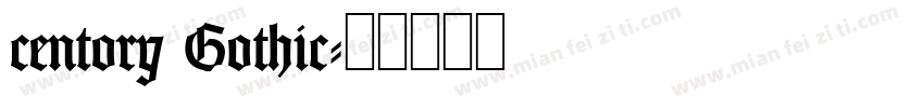 centory Gothic字体转换